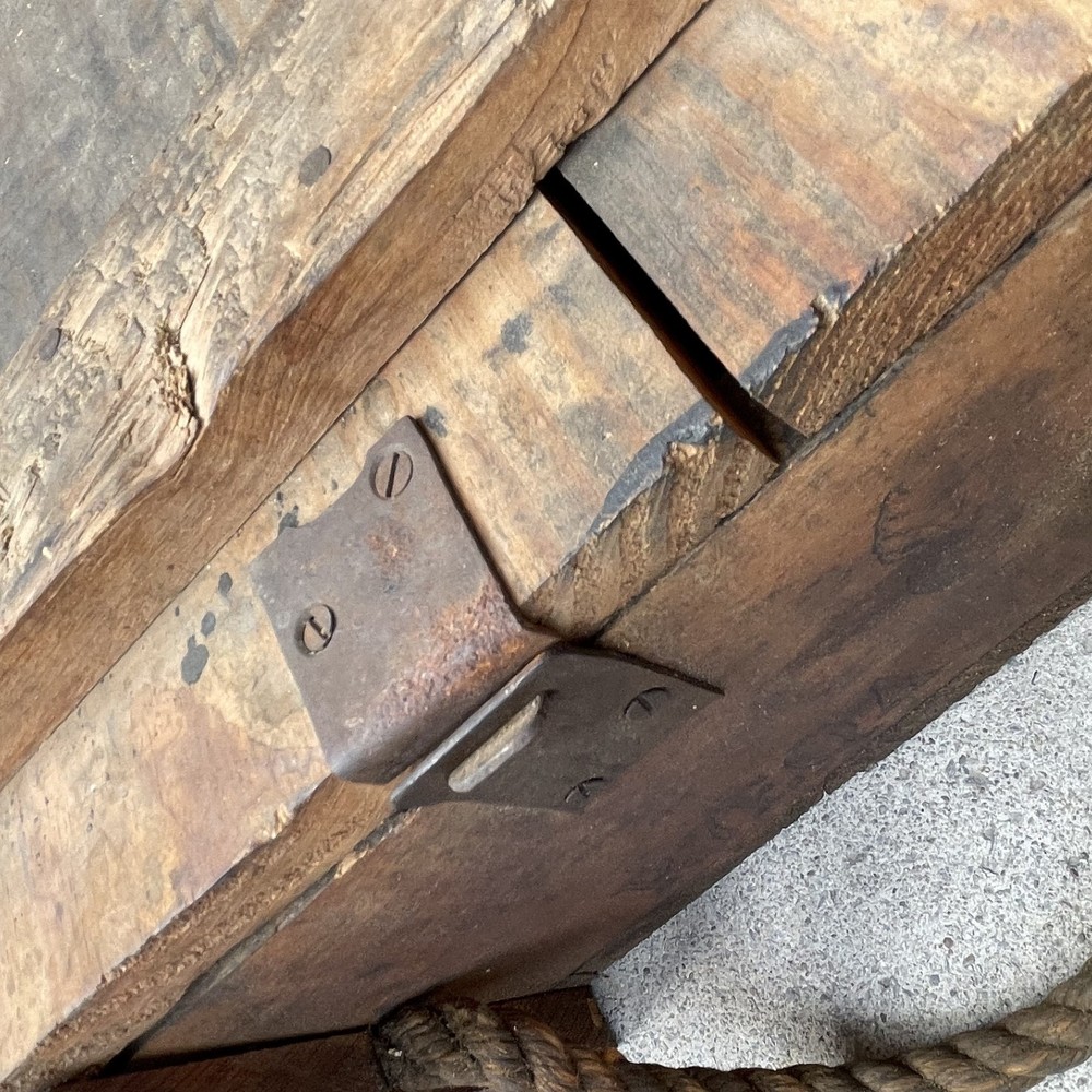 U.S. WWII World War Dated Haversack Demolition Explosive Wood Crate / Box & Lid