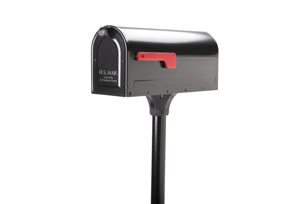 Architectural Mailboxes 7680B10 MB1 Mount Mailbox and InGround Post Kit, Medi...