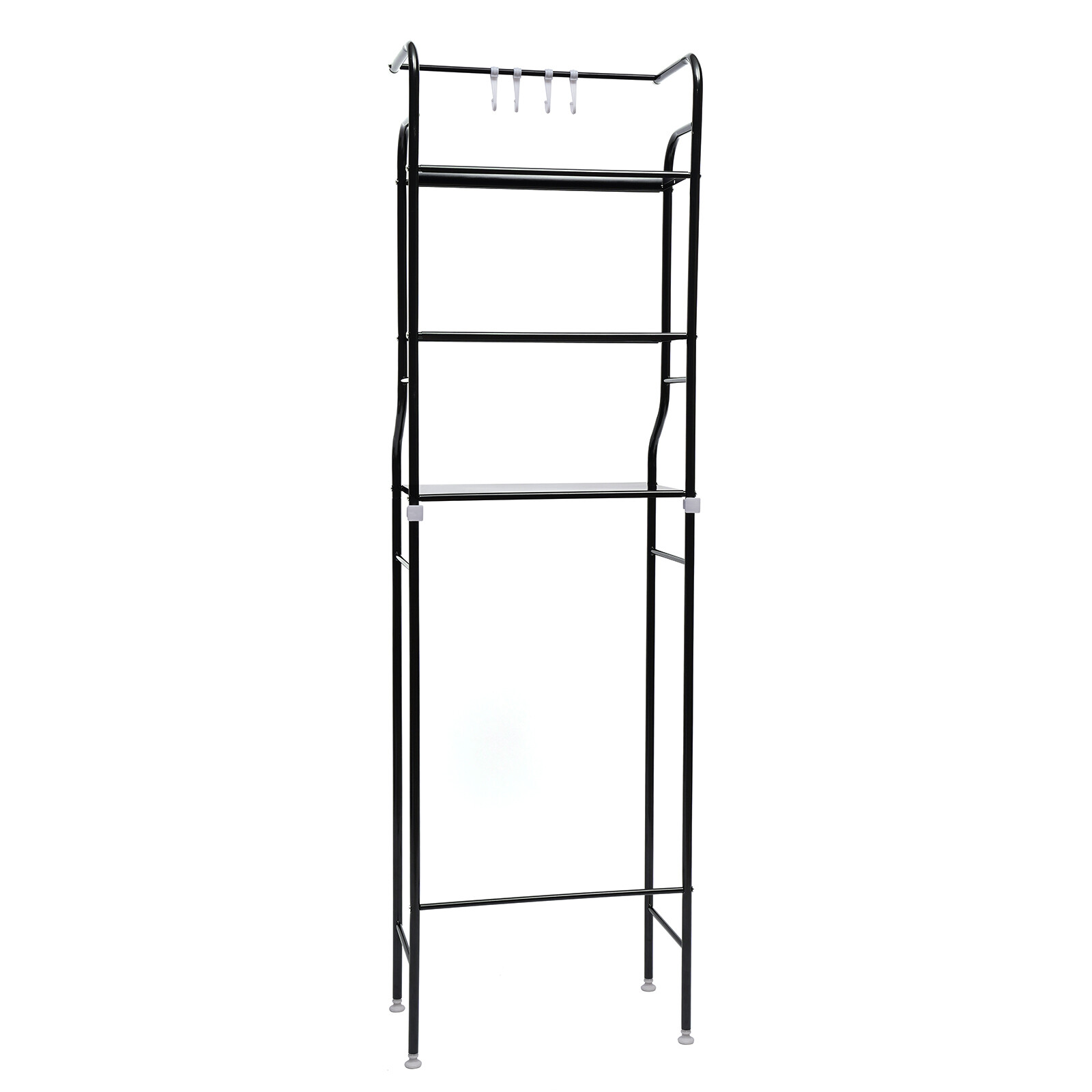 Over The Toilet Storage Rack 4-Tier Metal Bathroom Shelf Space Saver Organizer