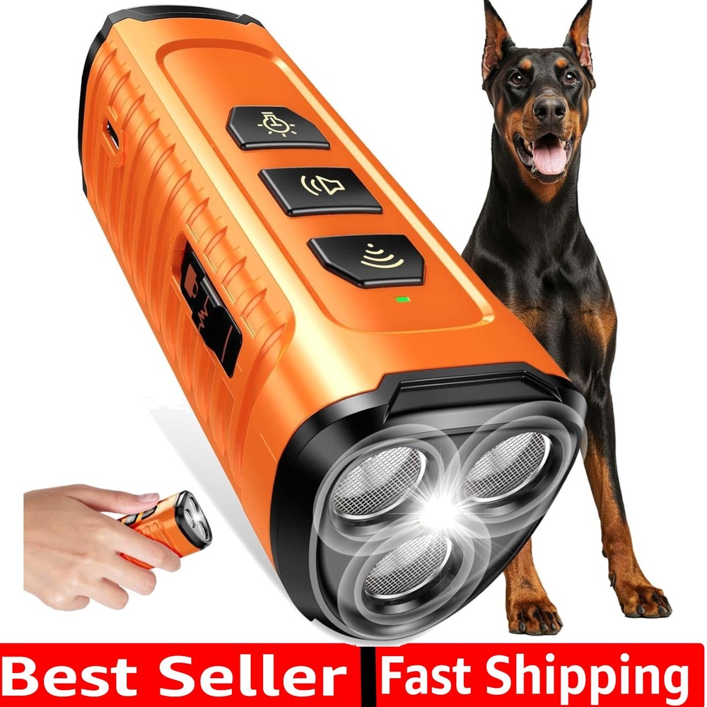 3X Fast Ultrasonic Bark Control Device - 5 Custom Modes for Effective Training