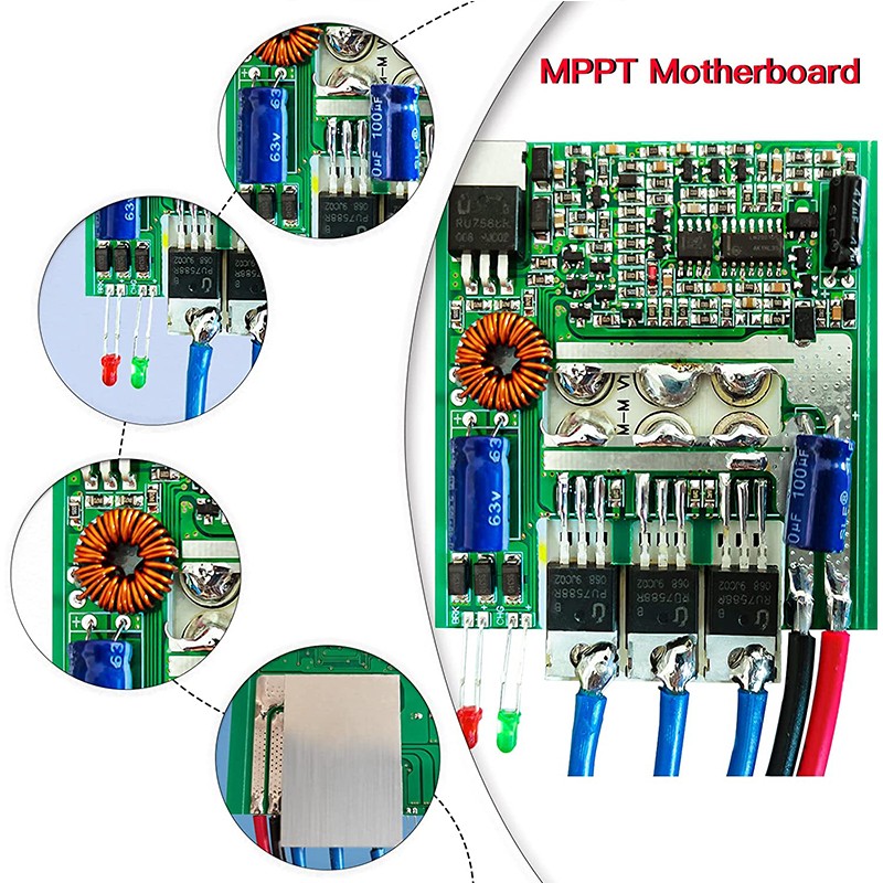 3000W MPPT Charge Controller 12V 24V 48V Wind Turbine Generator Regulator Boost
