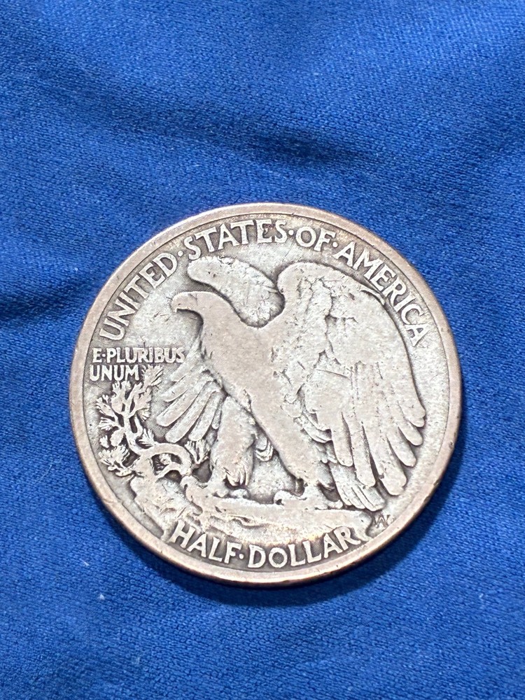1937- Walking Liberty Half Dollar - A marking