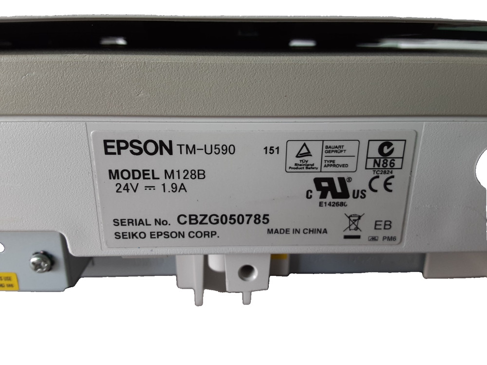Epson TM-U590 M128B 9-Pin Serial Impact Dot Matrix POS Slip Printer - UNTESTED