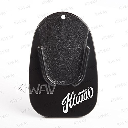 Motorcycle Kickstand Pad Plate Support Accessory - Black - Black Kickstand Pad