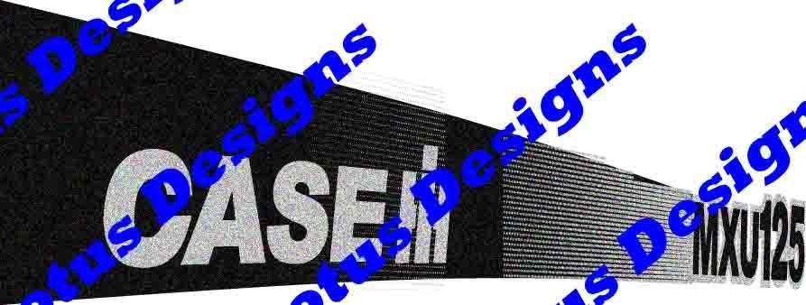 Case IH MXU series tractor stickers / decals