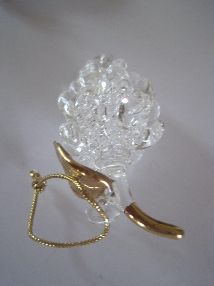 Glass Grapes Ornament