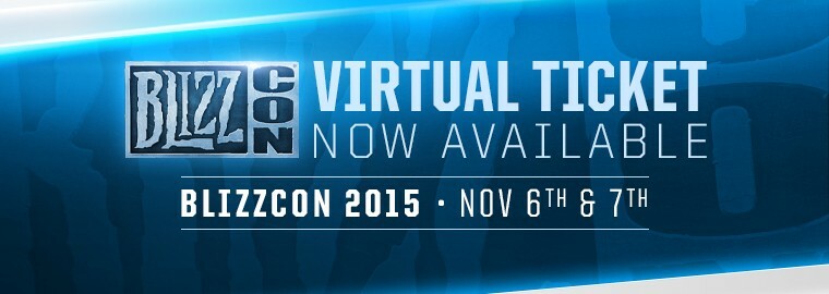 2015 virtual BLIZZCON   Goodies ticket - MURKIDAN Diablo HOTS SC2,