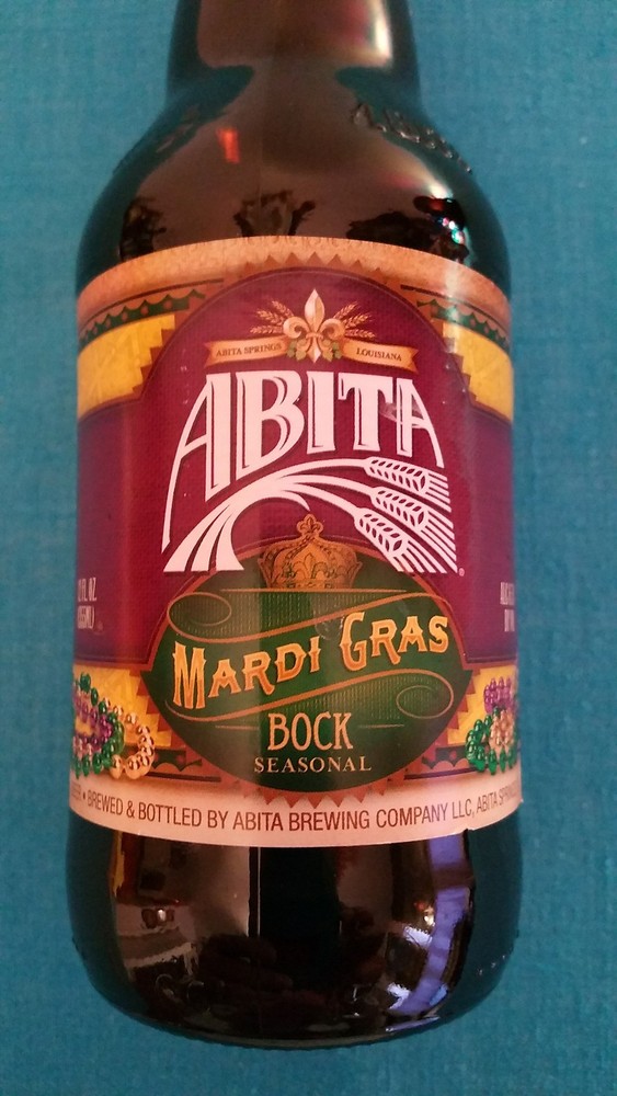 ABITA BREWING CO. "MARDI GRAS BOCK" EMPTY BOTTLE
