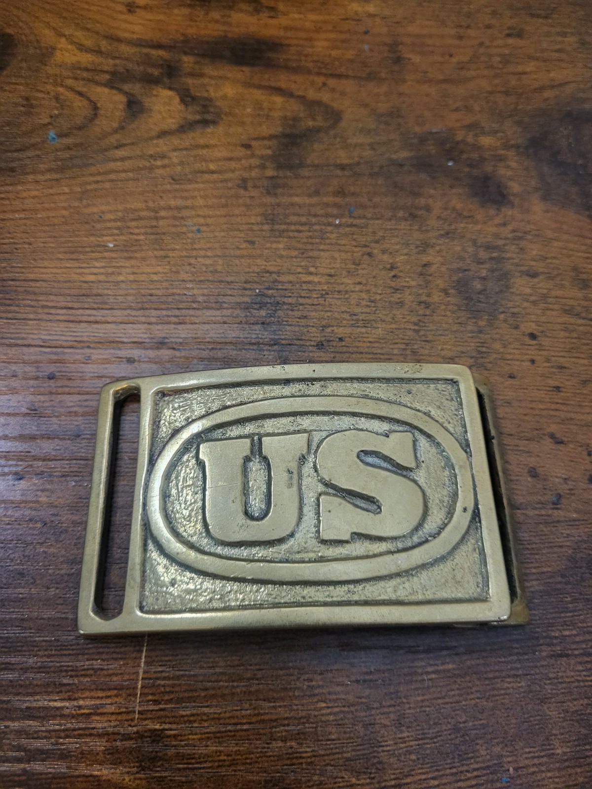 1870s Indian War Era Brass Buckle US