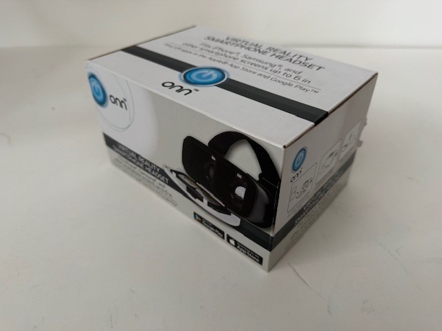 NIB ONN VR Virtual Reality Headset White for iPhone & Android Smartphones 6"