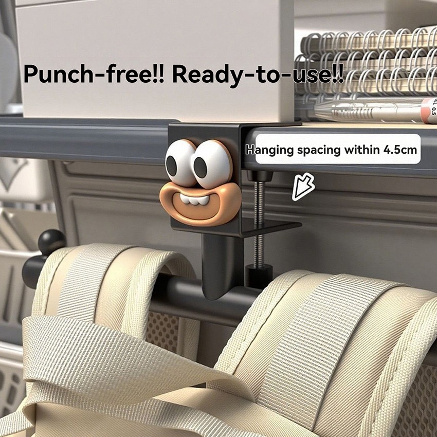 For Desk Edge | Classroom Desk Storage Rack | Desk Hook Backpack Hook