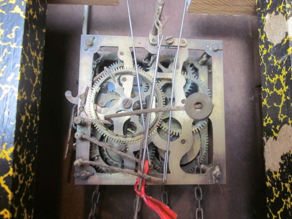 #16041 Cuckoo Clock 19" Tall, 12½" Wide, 3½ Pound Weights: Runs, Needs Servicing