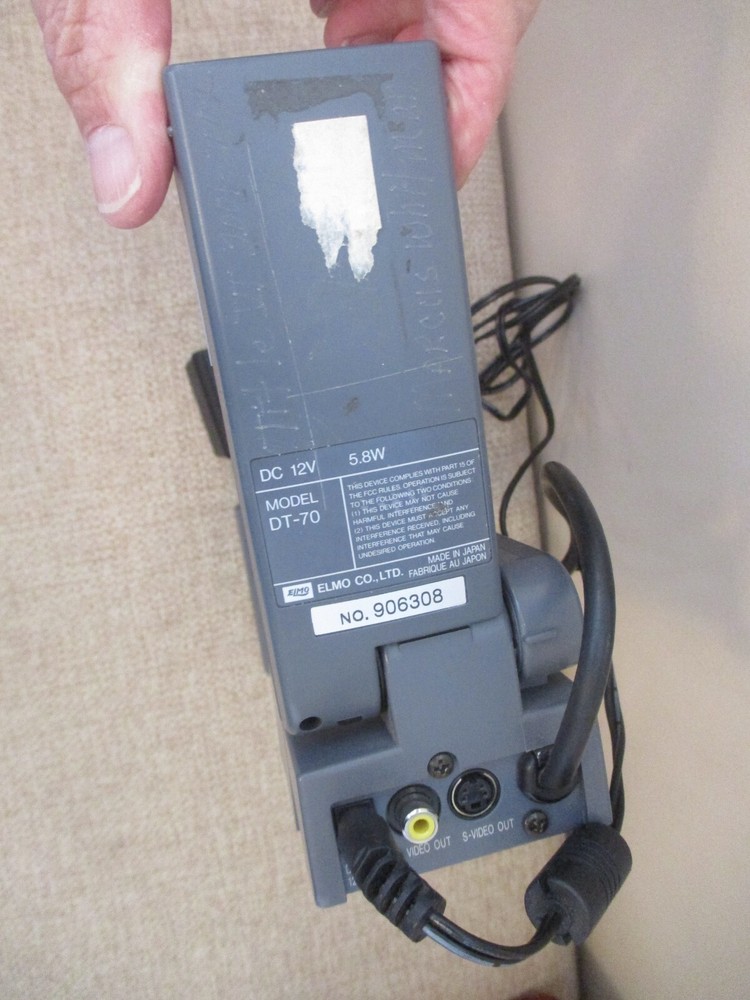 Elmo Visual Presenter DT-70 Table Top Presenter Lamp Camera