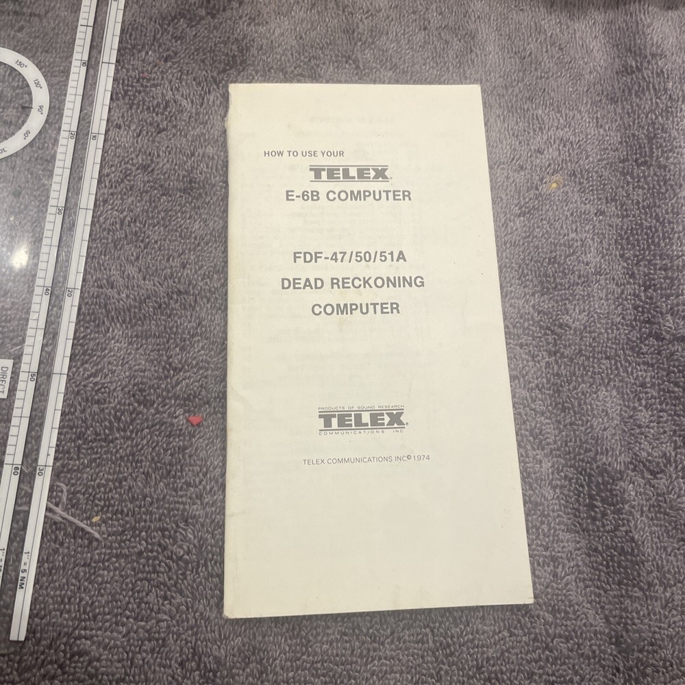 Vintage TELEX E-6B Computer FDF-47 / 50 / 51 Dead Reckoning & Instrument Plotter