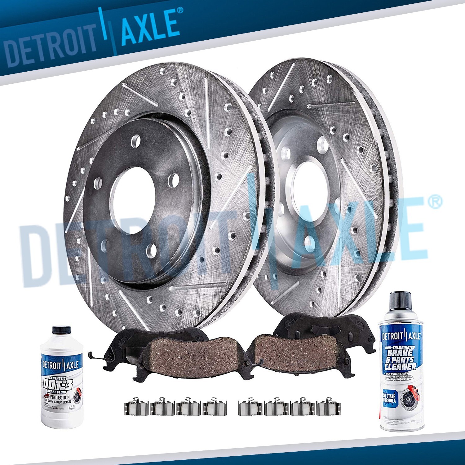 Front Drilled Disc Rotors Brake Pads for Dodge Grand Caravan Town & Country C/V