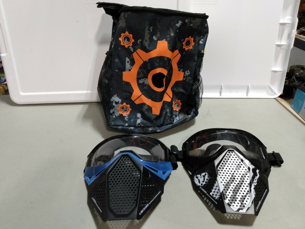 Nerf Rival Protective Face Mask Shields Hasbro with Bag