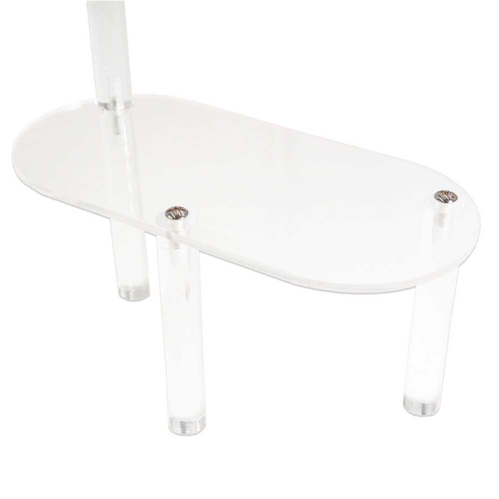 Clear Acrylic Multiplatform Display Stand with 6 Adjustable Risers
