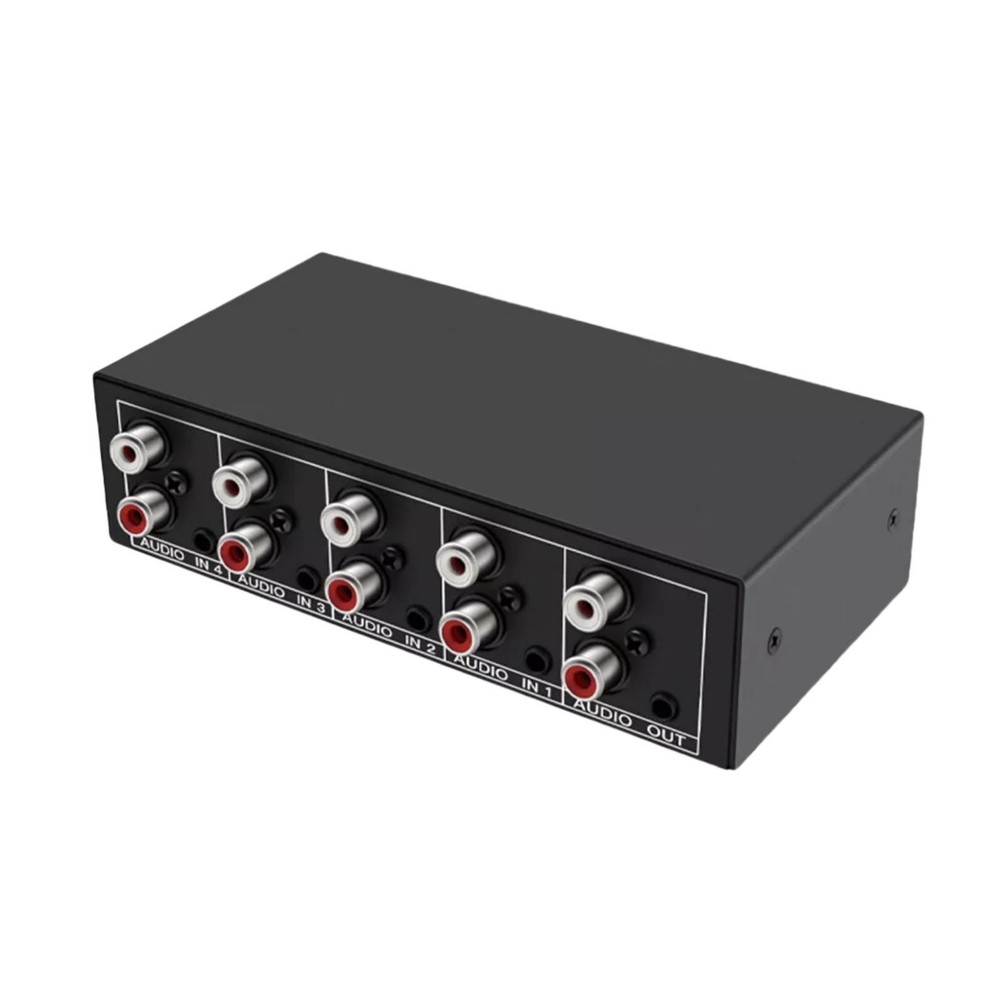 1* Stereo Audio Switcher 4 in 1 Out A/B Analog For Multi-source Switching