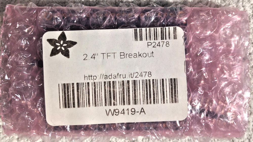 Adafruit 2.4" TFT LCD with Touchscreen Breakout w/MicroSD Socket - ILI9341, US