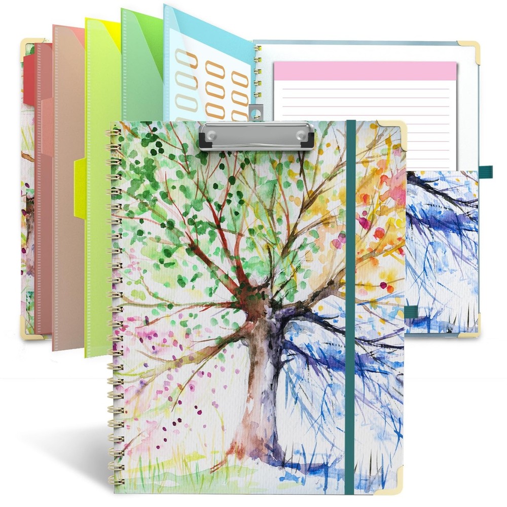 Clipboard Folder with Notepad Refillable Lined for Letter Size (11" x 8.5"), ...