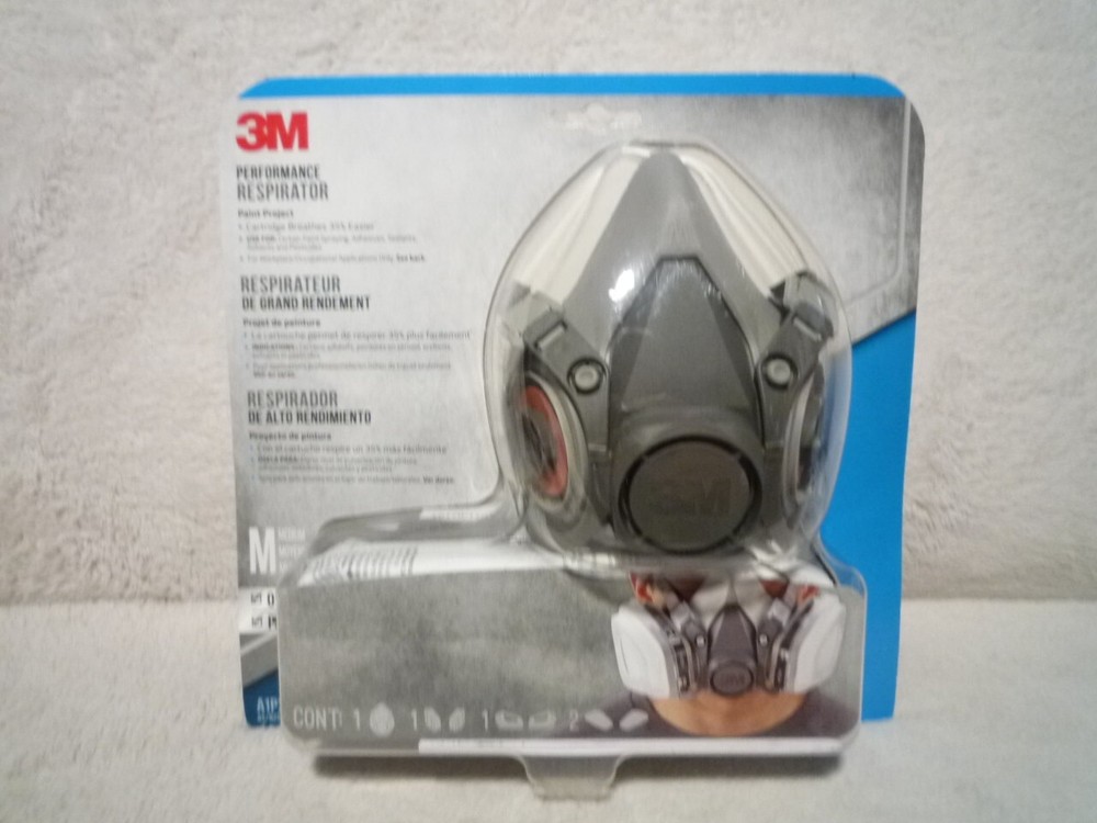 3M ~ PERFORMANCE RESPIRATOR ~ PAINT PROJECT ~ MEDIUM ~ EXPIRATION 11/28 ~ NEW