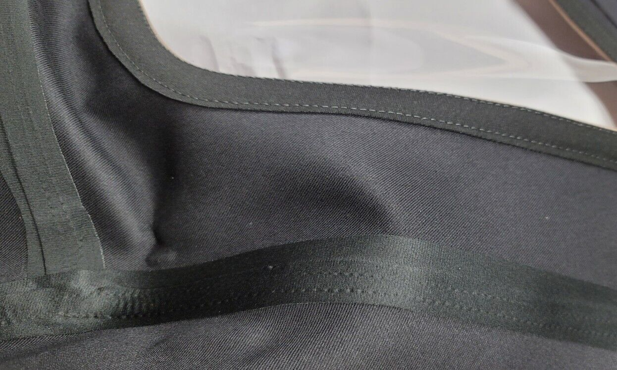 Chevy Corvette 1968-75 Convertible Soft Top With Plastic Window Black CANVAS