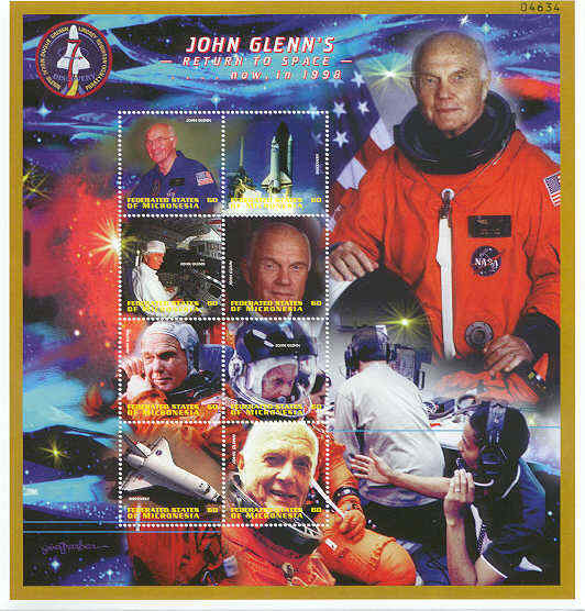 MICRONESIA SPACE STS Discovery GLENN OLDEST ASTRONAUT!