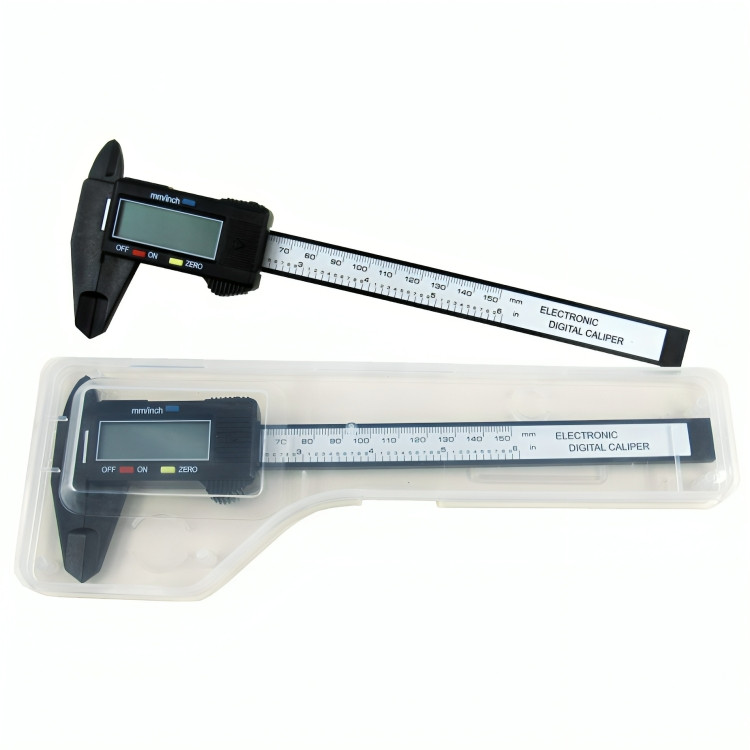 1 PC of LCD Digital Electronic Carbon Fiber Vernier Caliper Gauge 150mm (6")