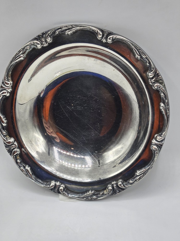 International Silver Company 7 Inch Silver-Plate Candy Dish