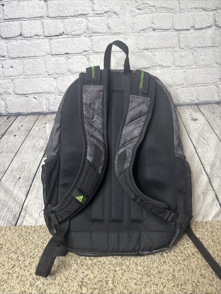 Adidas Backpack Gray Multiple Pockets Rose Zippers Athletic Load Spring
