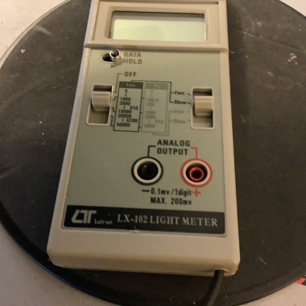 Lutron LX-102 Light Meter w/Sensor, Case
