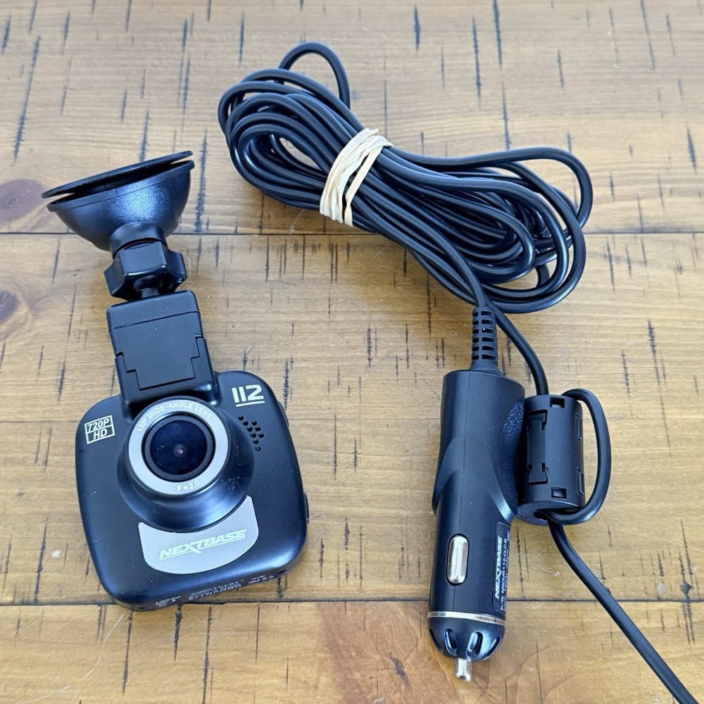 Next Base 112 Dashcam HD 720p USB Micro SD Needed NBDVR112 Black Tested Working