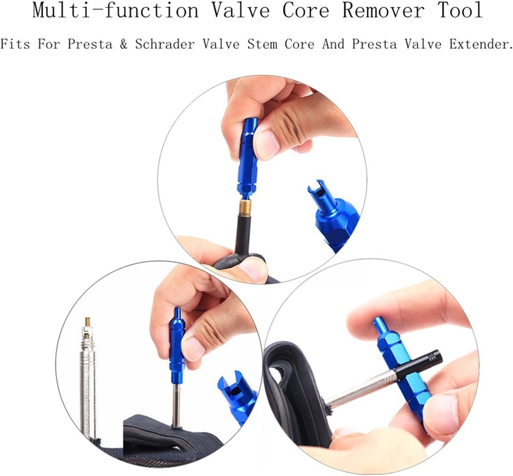 20 Pieces Presta Valve Core 4 Alloy Set