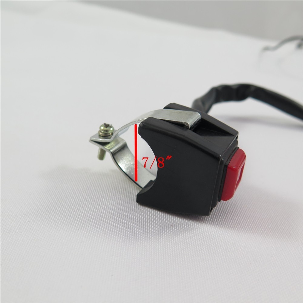 7/8" 22mm Starter / Kill Cut off Stop Switch Push Button For ATV Scooter Snowmob