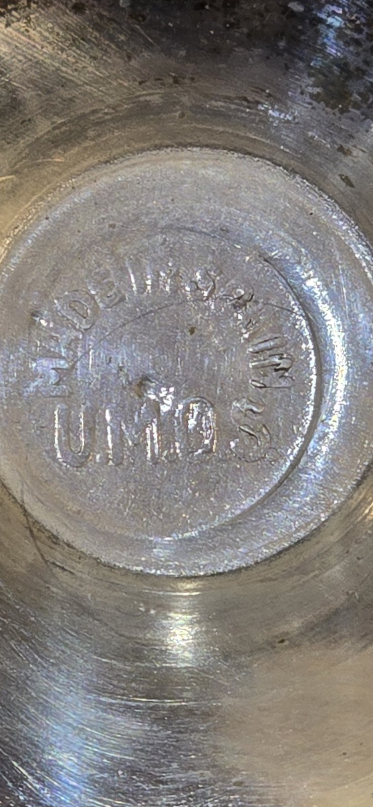 UMOS Silver Champage/Dessert Goblet Set, NO EPB mark, rare