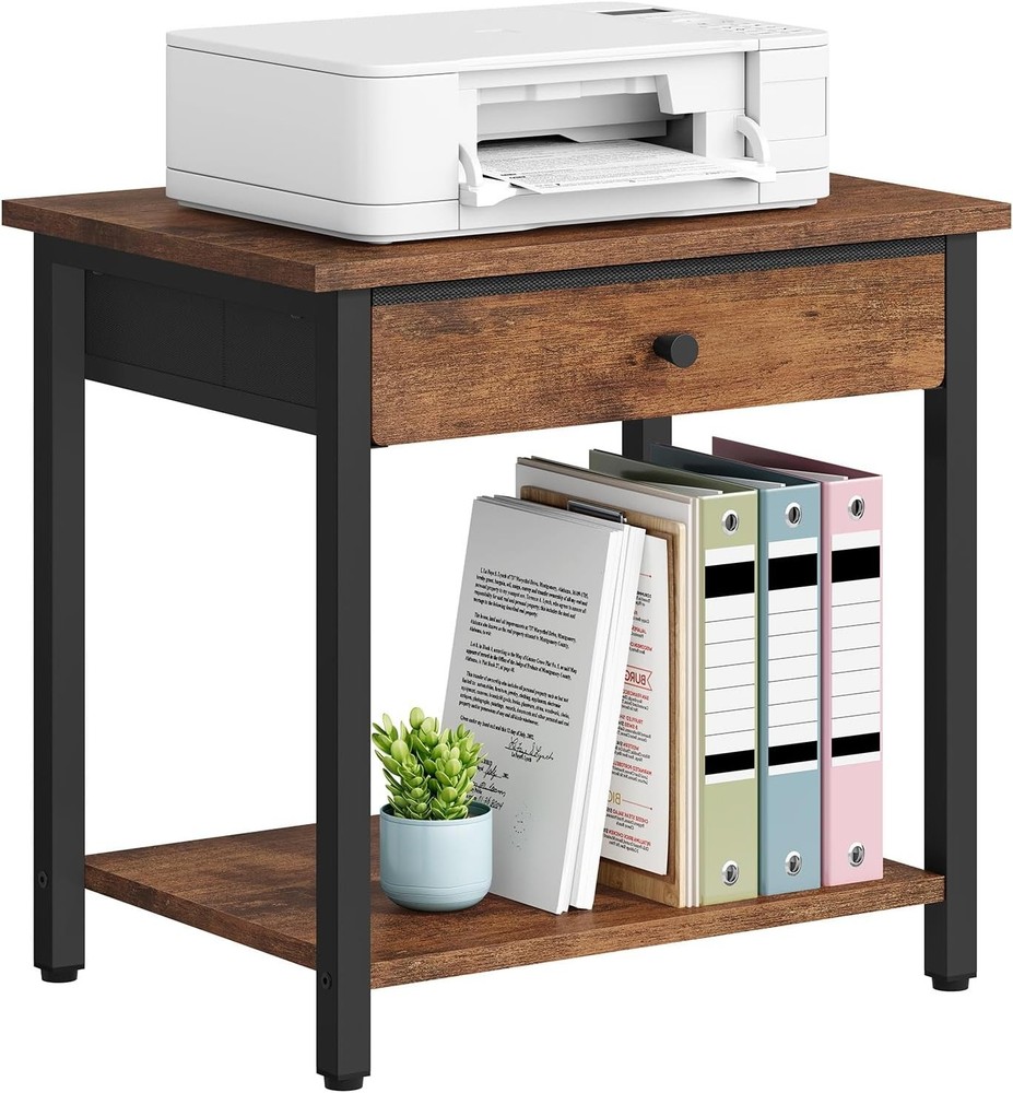 Printer Stand-Desktop Shelf Storage Organizer Printers,Small End Table Book