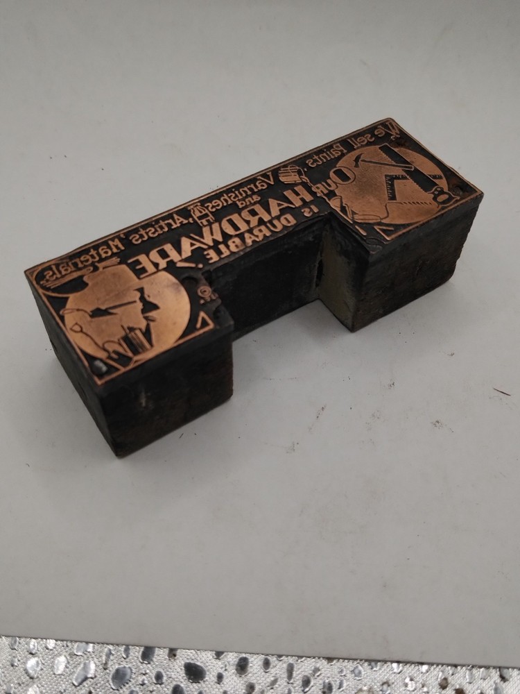 Printing Letterpress Printers Block Hardware