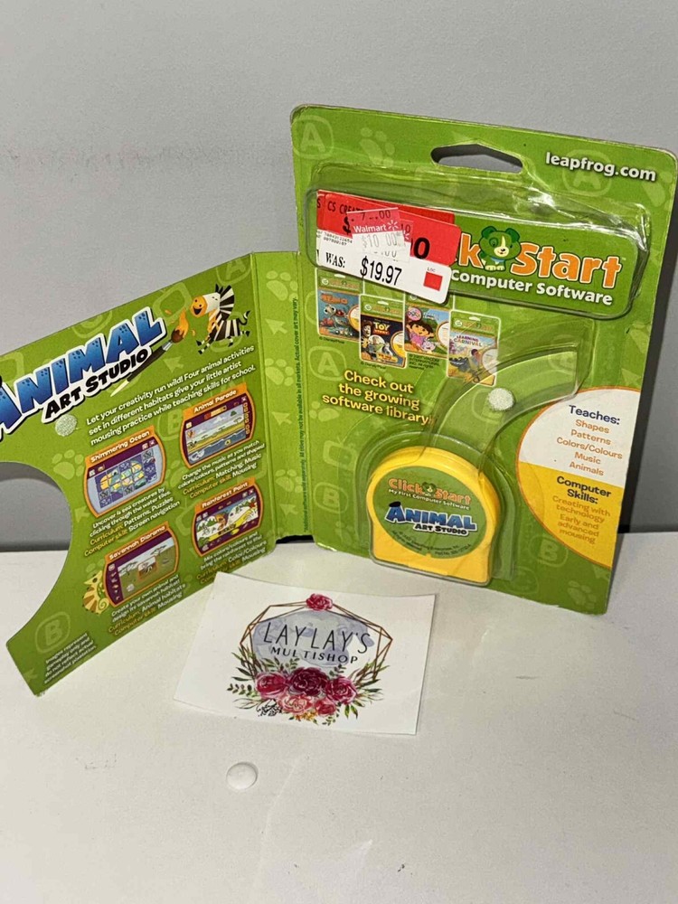 Leap Frog ClickStart Animal Art Studio My First Computer Software - NEW! *1*