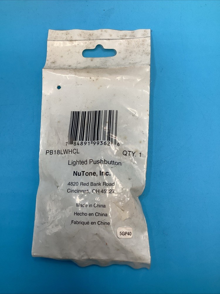 PB18LWHCL Doorbell Kit Lighted Pushbutton New