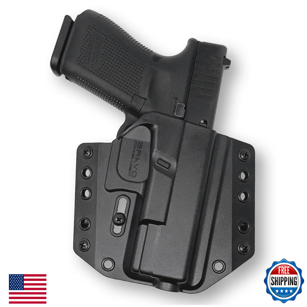 Bravo BCA Glock 19 OWB Holster Black Right Hand