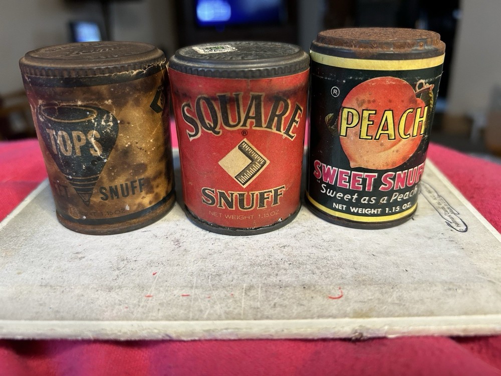 Vintage Square Snuff Tobacco Tin