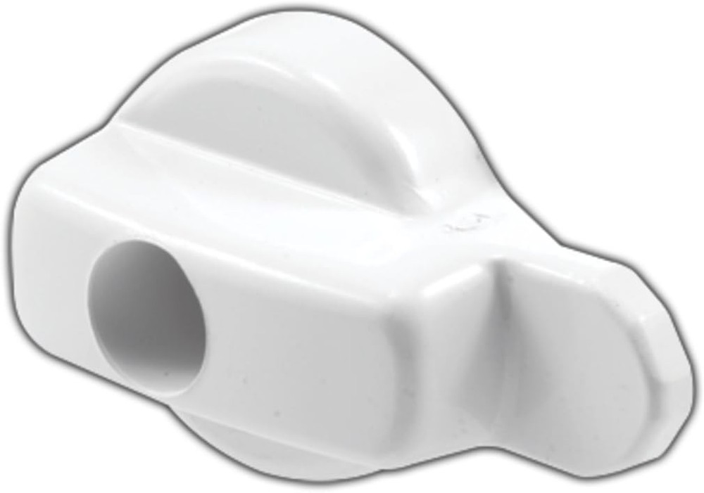 White Hinged Screen Door Latch for Andersen Doors