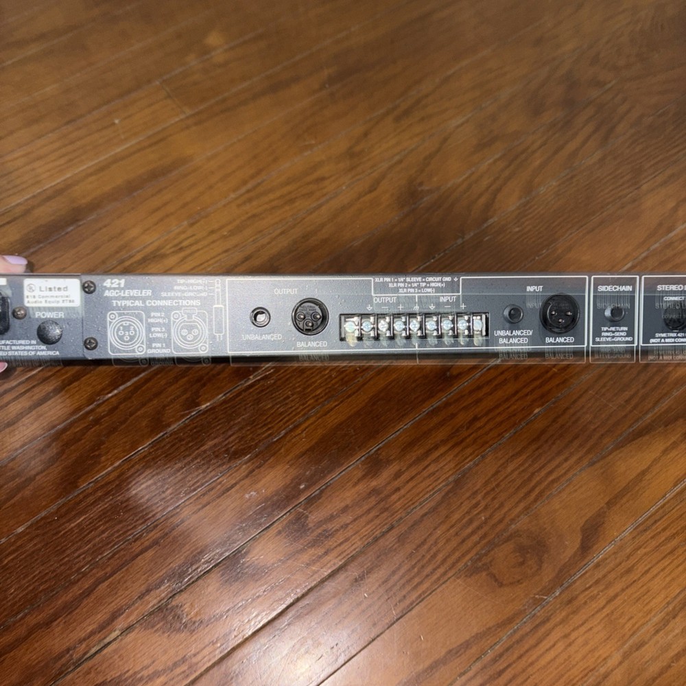 Symetrix 421 AGC Downward Expander Leveler Limiter Rack Mount Tested Powers On