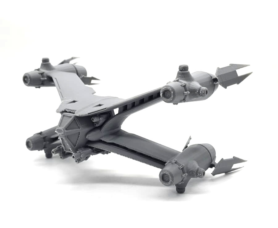 Replica SA-23E Starfury Heavy Fighter - 9" 3D Printed Sci-Fi Model (Babylon 5)