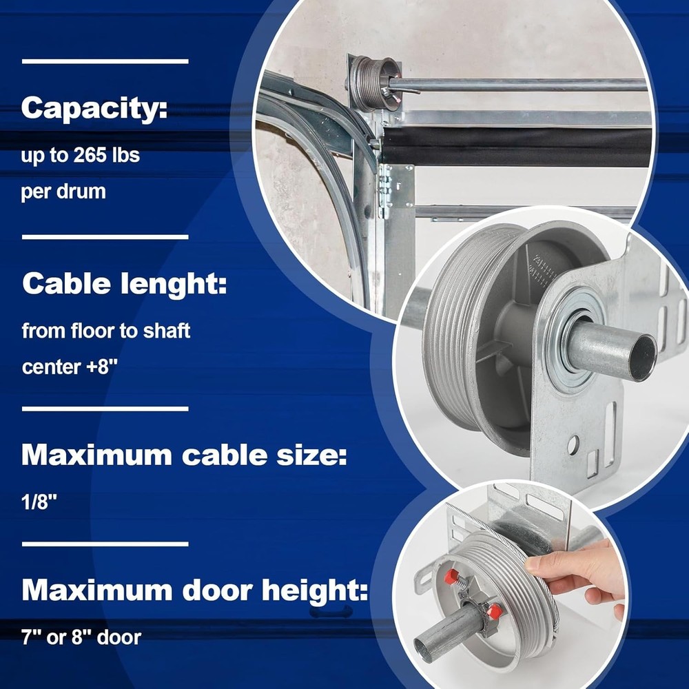 Durable Garage Door Torsion Spring Kit with Rust-Proof Components for Longevity