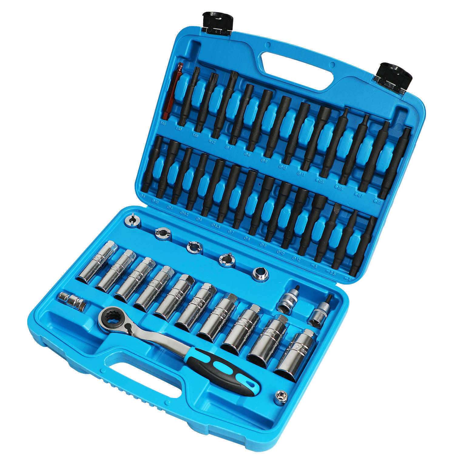 47pc Shock Absorber Tool Kit Suspension Top Mount Strut Nut Removal Tool Set