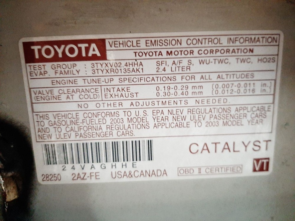 CAMRY 2003 Glove Box 1084967