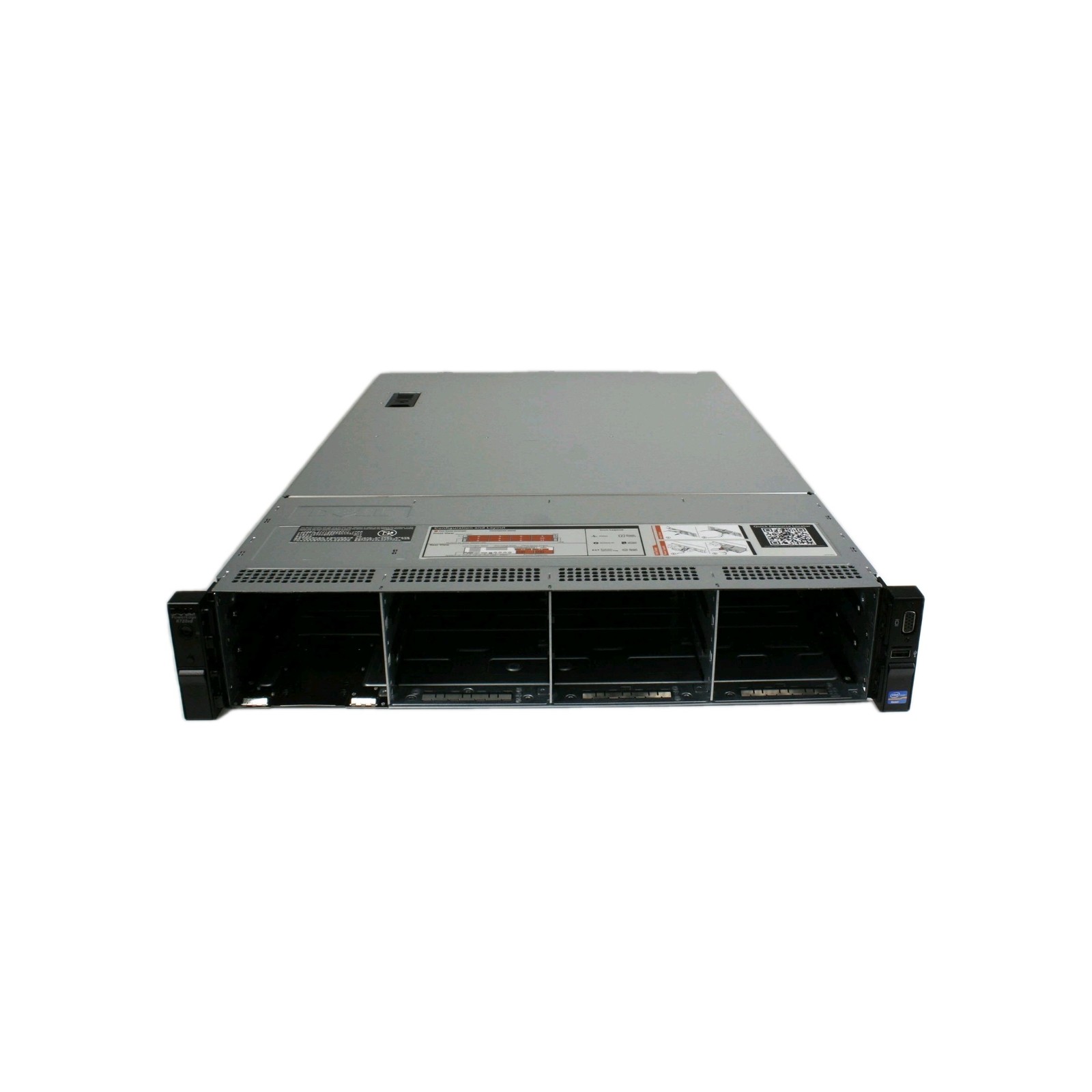 New Dell PowerEdge R720xd LFF 3.5" x12 chassis w/ backplane cables fans & risers