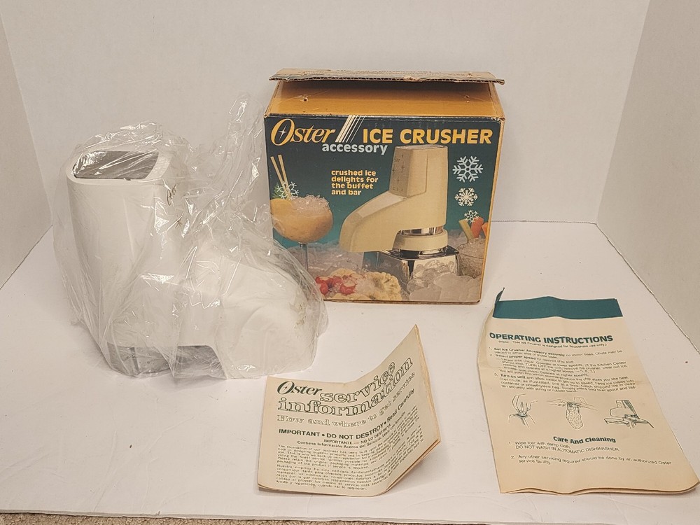 Oster Ice Crusher Accesory Model 435-11 NEW Open Box
