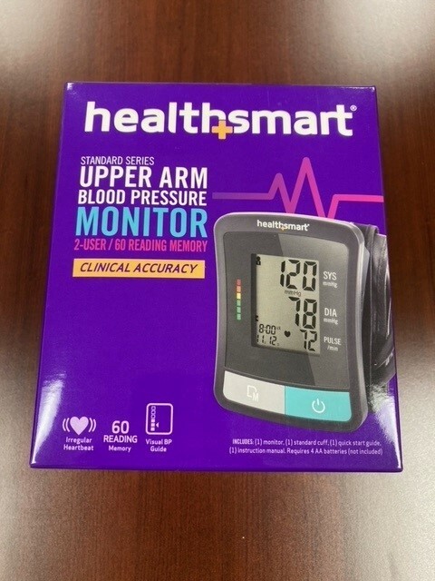 NEW! Health Smart Upper Arm Blood Pressure Monitor with LCD Display